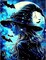 Witch Diamond Painting Kits for Adults – Retro Halloween DIY Full Drill Diamond Art, Beginner-Friendly, 12x16 Inch